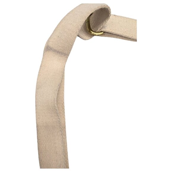 FOSSIL Explorer Woven Straw Triple Zip Hipster Crossbody Handbag Blue Beige EUC - Picture 8 of 16